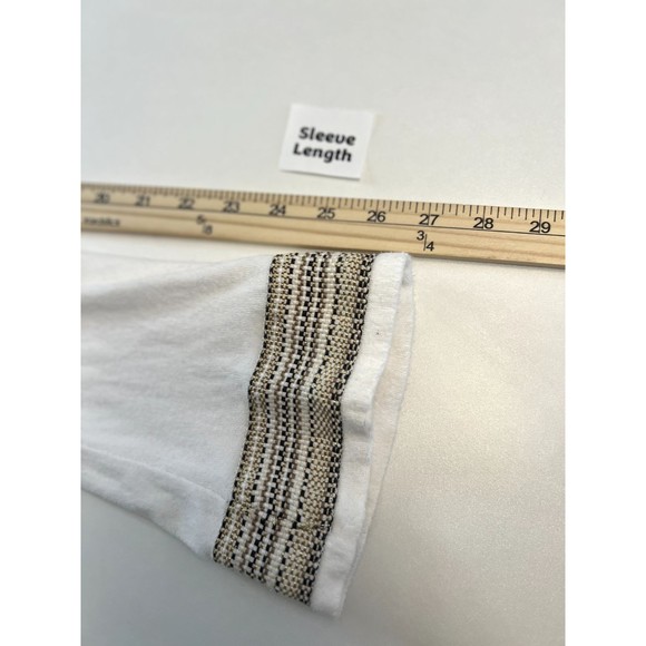 Tory Burch Womens Size Medium Embroidered Cotton Hippie Retro Bell Sleeve Disco - Picture 7 of 8